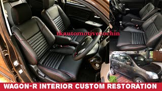 Maruti Wagon R  Custom Restoration  Seat Modification with Thighsupport Wings amp Armrest [upl. by Aramas]