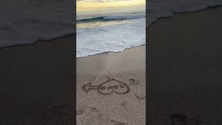 Goodbye 💔 sunset waves beach relaxing viralvideo summer love short cute relationship [upl. by Eelrac]