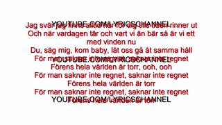 Petter  Regnet Lyrics [upl. by Holle]