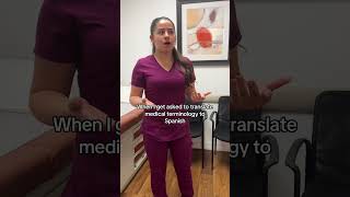 Bilingual problem medical funny medicalassistant [upl. by Ahsiema]