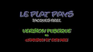 Le Plat Pays  Jacques Brel  Chanson et Guitare [upl. by Manara]