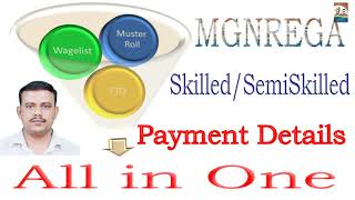 MGNREGA Semi Skilled Skilled worker Payment Details All in One [upl. by Ares]