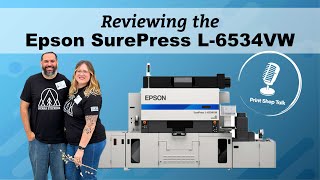 Reviewing the Epson SurePress L6534VW  Come with us to Epson America to Take a Tour [upl. by Ellenaej214]