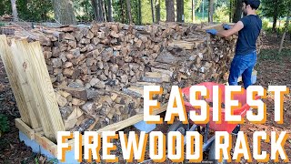 Easiest Firewood Rack [upl. by Nodnar]