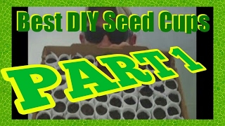 THE BEST DIY BIODEGRADABLE SEED CUPS PART 1 [upl. by Kachine392]