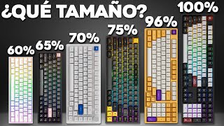 ¿Qué TAMAÑO Elegir Para Tu TECLADO MECÁNICO 100 TKL 75 65 60 [upl. by Yelahs]