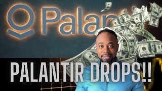 PALANTIR STOCK DROPS [upl. by Yentterb]