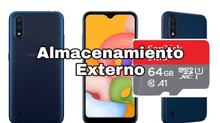 Almacenamiento Externo en samsung A01 configuracion en Android 11 [upl. by Aibun174]