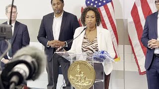 DC Mayor Muriel Bowser Responds to Question About Bribery Charges Against Councilmember Trayon White [upl. by Lib]