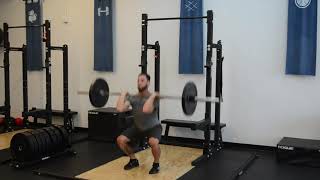 Barbell Squat Thrust  Exercise Demo [upl. by Sibilla502]