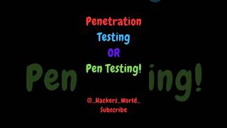 quotPentesting Explainedquot pentesting hacking hacker cybersecurity ytshorts [upl. by Tnias]