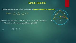 Định Lí Hàm Sin [upl. by Jemy]