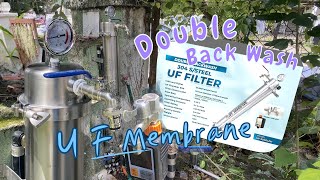 Halal Certified Double Backwash Outdoor Stainless Steel UF Ultrafiltration Membrane Filter Install [upl. by Dirraj]