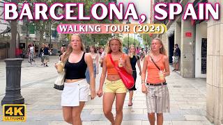 Barcelona 4k Walking Tour 🇪🇸 Historic City of Spain With Captions [upl. by Enidanreb]