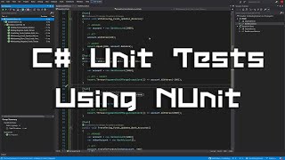 C Unit Tests Using NUnit NET Beginner [upl. by Trik174]