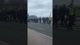 PETERHEAD REMEMBRANCE DAY Peterhead Remembrance Parade LestWeForget RemembranceDay [upl. by Arbmik836]