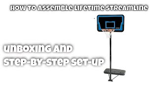 How to assemble a Lifetime Portable Streamline Basketball System [upl. by Toogood334]