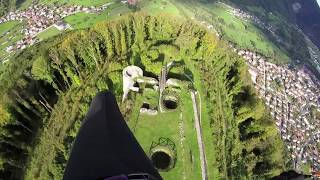 Paragliding SLOVENIA Tolmin  Kozlov Rob nad Tolminom [upl. by Nilra]