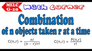 Combination  Math Corner [upl. by Bodi]