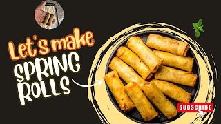 Crispy Spring Rolls Made Easy at Home 🥢 [upl. by Simdars464]