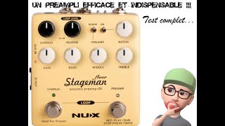 Nux Stageman Floor Preamp  Test et avis [upl. by Nehpets876]