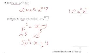 GCSE 91 Maths Exam Style Questions KS3 Maths GCSE AQA OCR PEAR EDEXCEL IGCSE Maths gcse gcsemaths [upl. by Eimac]