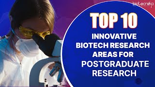 Top 10 Innovative Biotech Research Areas For Postgraduate Research [upl. by Yeltnerb484]