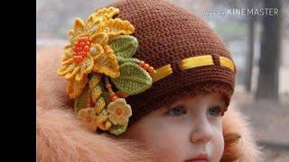 50 estilos de GORROS TEJIDOS para NIÑA 2018 knitted girls hat❤️😍💜 [upl. by Gabrila]