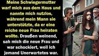 Meine Schwiegermutter warf mich raus doch die neue Frau war schockiert als sie mich sah [upl. by Im]