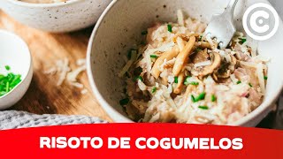 Receita cremosa e irresistível de Risoto de Cogumelos [upl. by Aifoz]