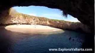 Islas Marietas  Playa del Amor  Playa Escondida Increíble Vista 360 en HD [upl. by Rebmat15]