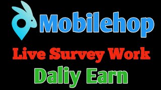 Live survey using mobilehop proxy daliy earn [upl. by Tecil842]