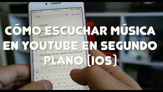 Cómo escuchar música GRATIS en YouTube en segundo plano iOS  iPhone iPad [upl. by Gehman]