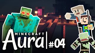 Minecraft AURA 04  DRAMATISCHE MONSTERKÄMPFE mit ungespielt amp Gomme  Herr Bergmann [upl. by Noside]