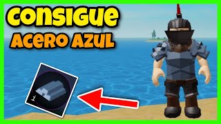 Como CONSEGUIR BLUESTEEL o ACERO AZUL en The Survival Game BETA tutorial ESPAÑOL roblox [upl. by Silrak528]