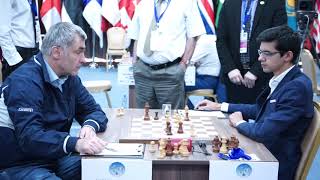 Nice final moment when Vassily Ivanchuk offers a draw to Anish Giri [upl. by Zetrok283]