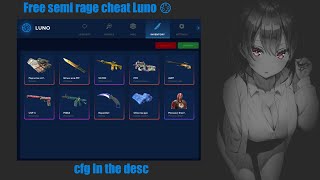 Free semi rage cheat Luno🌑free cfg in description [upl. by Maxa74]