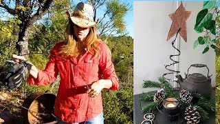 Barbed Wire Christmas Tree DIY Creation [upl. by Annhej]