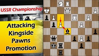 Attacking Kingside Pawns Promotion  Nenarokov vs Romanovsky 1927 [upl. by Einahpehs]