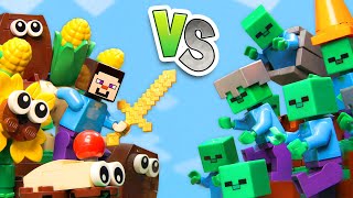 Lego Plants vs Zombies 2  The Most Security House In Minecraft  LEGO Animation [upl. by Lebasiairam816]