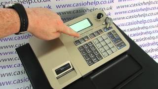 Casio SES100 PCRT285 PCRT295 Cash Register Instructions Checking The Date amp Time [upl. by Grunberg62]