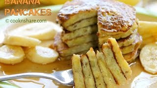 Flourless Banana Pancakes  3 Ingredients [upl. by Refinaj]