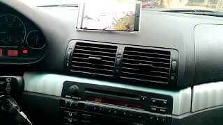 BMW 320 E46 原廠主機已改裝成藍芽音樂主機，音色展示Demonstration of bluetooth客製化藍芽晶片無損等級輸出，無底噪雜訊及加油門電流聲，有改裝需求請參考以下網頁連結 [upl. by Maryjane]