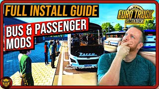 Ultimate ETS2 Upgrade Installing Bus Passengers amp Terminals [upl. by Ykcin30]