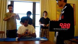 Daniel Chan CalTech Fall 2010 Rubiks Cube Tournament [upl. by Ansilma140]