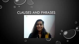 Video lecture on Clauses and Phrases Dr Nishitha Introduction to Language Studies ILS [upl. by Flavio37]