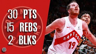 Jakob Poeltl 30 pts 15 rebs 2 blks vs Pacers 2425 season [upl. by Irra]