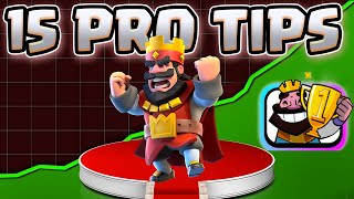 15 SECRET Tips NO ONE Knows in Clash Royale [upl. by Akemak]