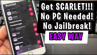 Scarlet iOS Download 2024 No PC No Jailbreak Easy Way To get Scarlet iOS 1718 in 1 MINUTE [upl. by Drofnelg]