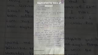 School applications for leave for 2days [upl. by Idieh]